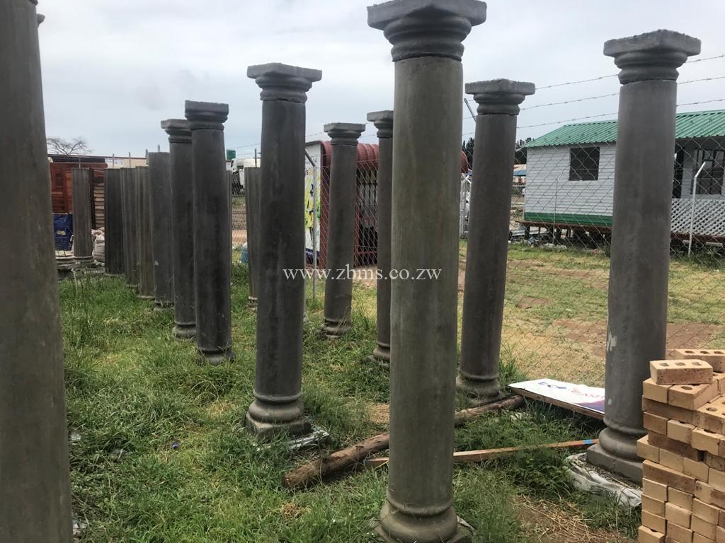 Roman Plain Round verandah pillar Zimbabwe Building Materials Suppliers