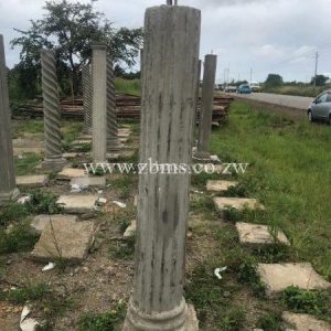 round fluted verandah pillars for sale zimbabwe
