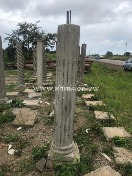 round fluted verandah pillars for sale zimbabwe