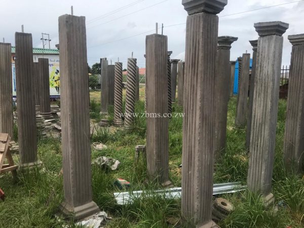 square fluted verandah pillars for sale zimbabwe concrete product