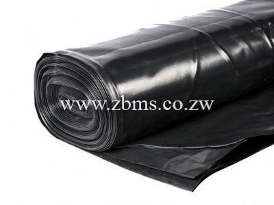 250micron by 100m by 2.4m black polythene plastic sheet for sale Zimbabwe
