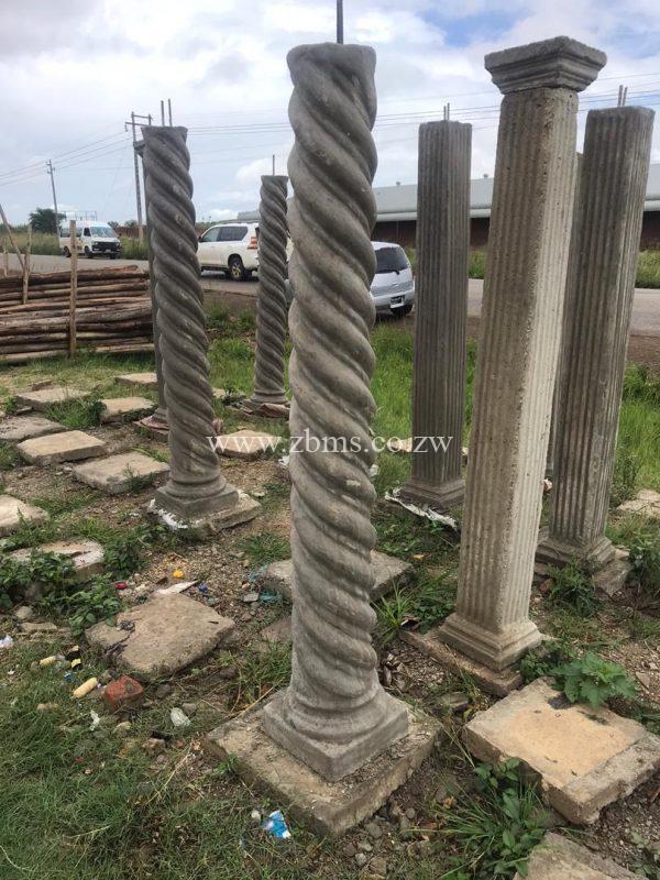 Double Spiral verandah pillar Zimbabwe Building Materials Suppliers