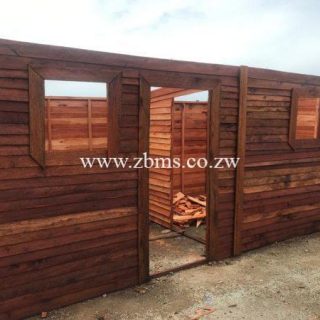 WHWC12 2.8m by 5.6m 2 rooms wendy house wooden cabins for sale zimbabwe
