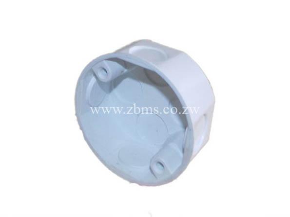 Pvc Back Box Round 19mm PVC Round Box Conduit - Zimbabwe Building Materials Suppliers