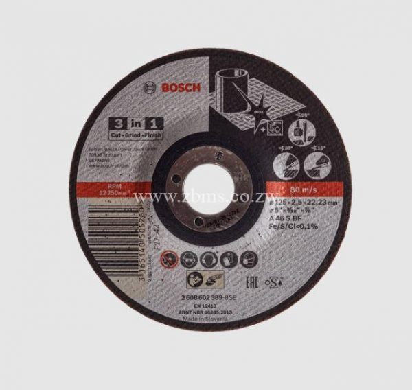 CDH34 Bosch 125x2.5x22.23mm 3 in 1