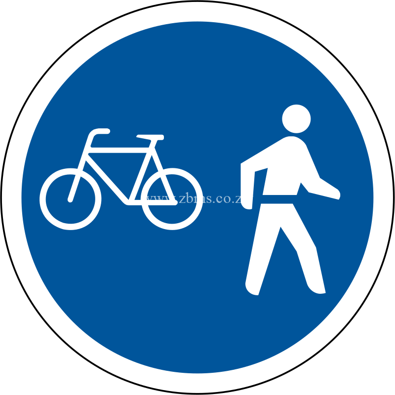 Cyclists and pedestrians only command road sign for sale Zimbabwe