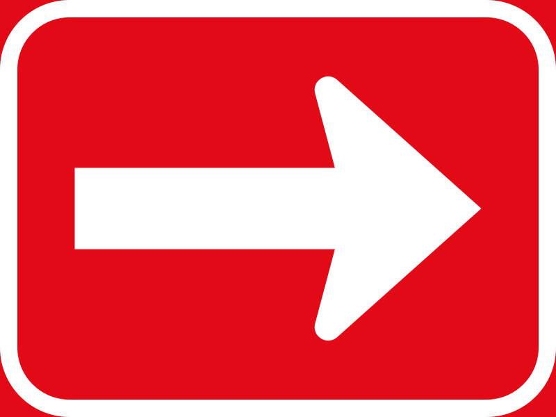 One-way roadway road sign up