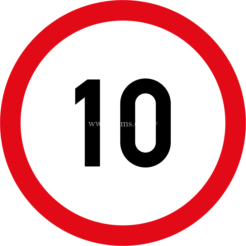 Speed limit of 10 km/h sign for sale Zimbabwe