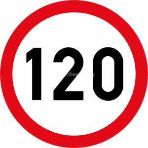 120km/hr speed limit road sign for sale Zimbabwe