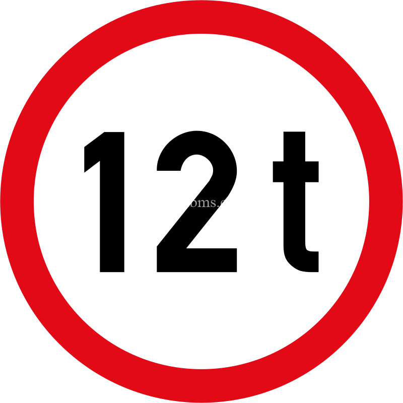 Vehicles exceeding 12 tonnes GVM prohibited