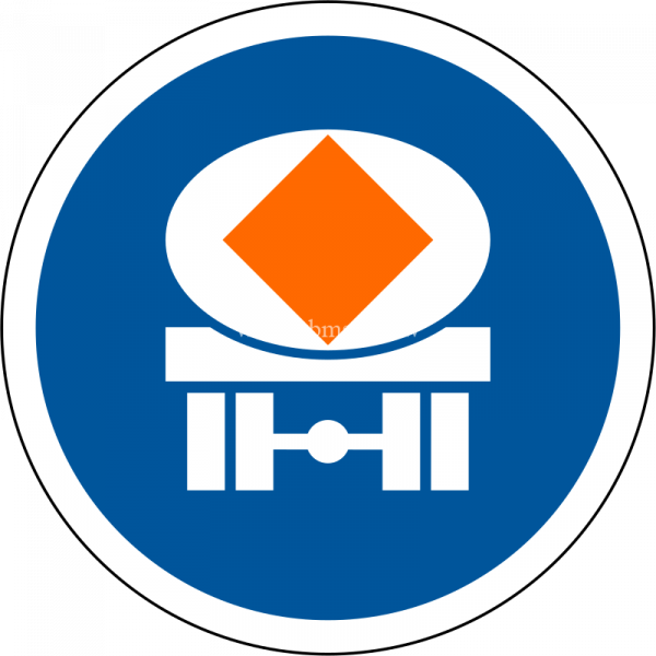 Vehicles transporting dangerous substances only road sign command