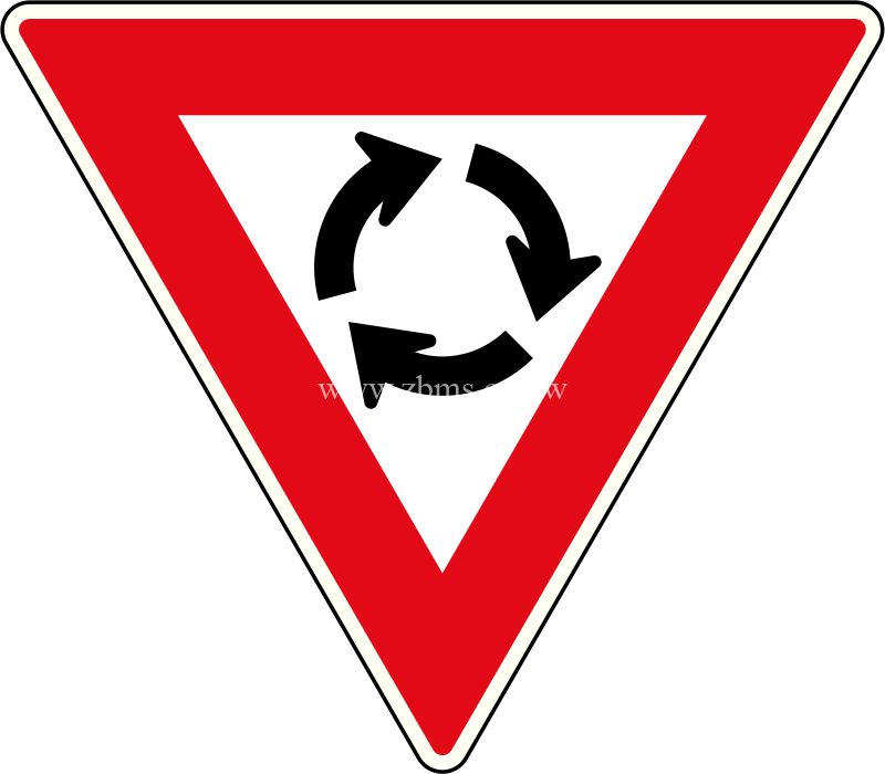 Give Way / Yield at roundabout sign