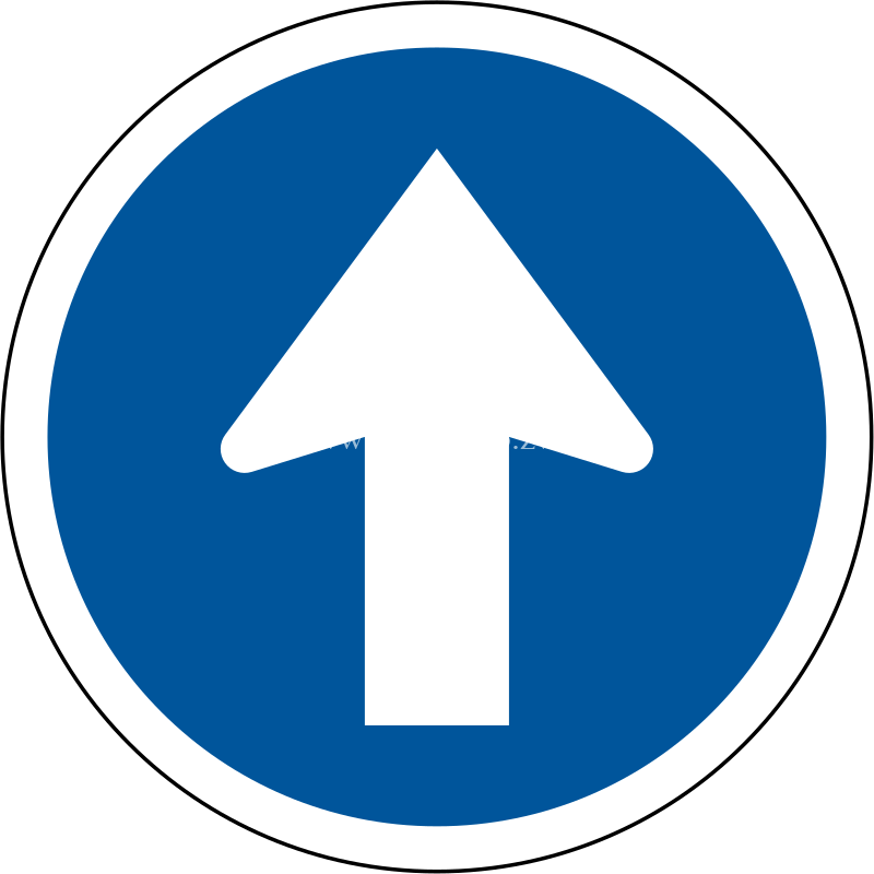Proceed Straight command sign for sale Zimbabwe
