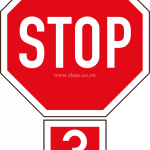 stop 3 way sign