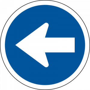 Turn Left command sign