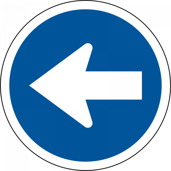 Turn Left command sign
