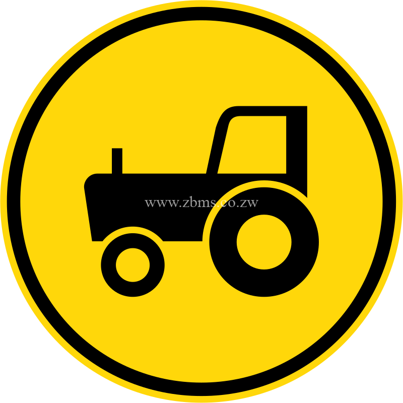 Agricultural vehicles only temporary sign for sale in Zimbabwe