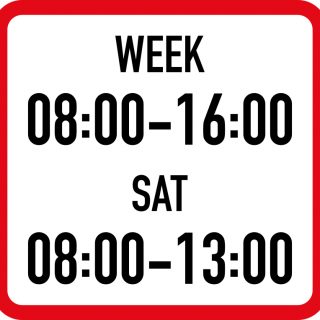 Applies during the specified days and hours road sign for sale Zimbabwe