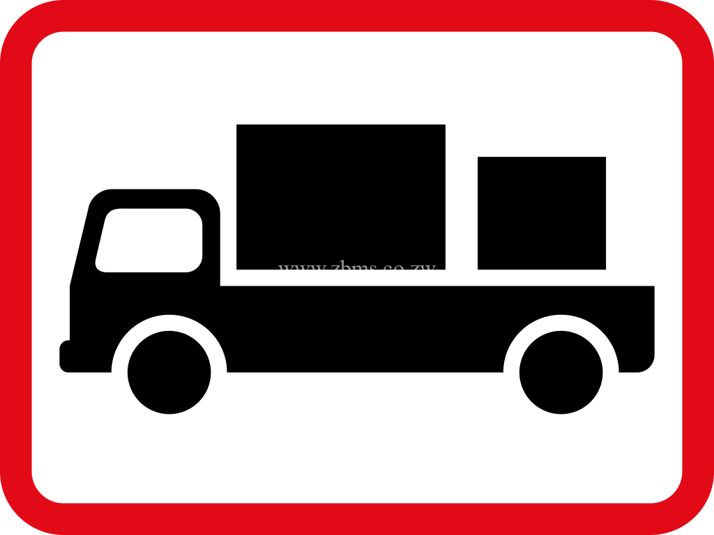 Applies to delivery vehicles road sign for sale Zimbabwe