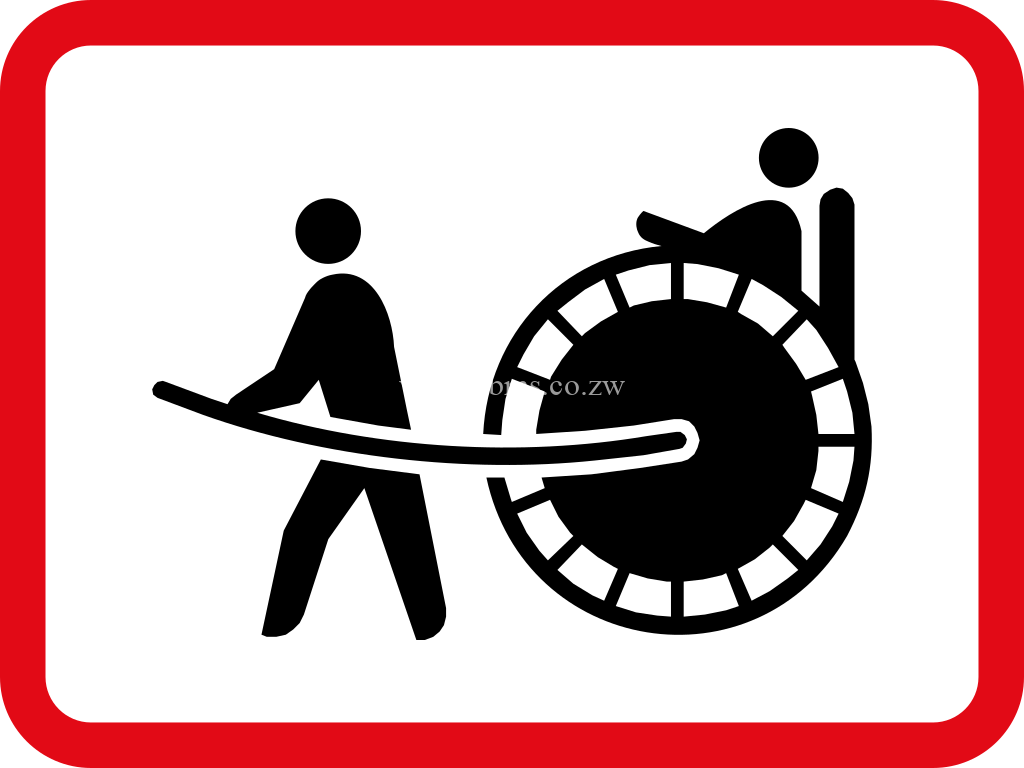 Applies to rickshaws road sign
