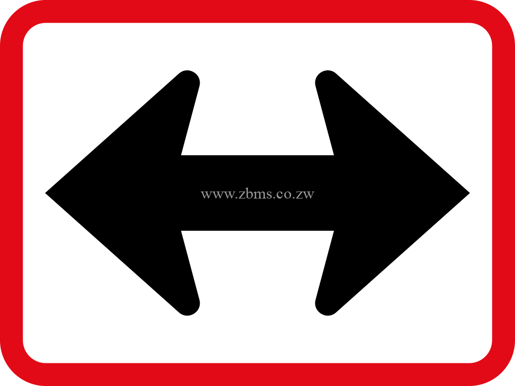 Applies to the left and right road sign for sale Zimbabwe