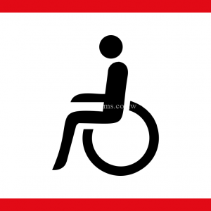 Applies to vehicles carrying disabled passengers road sign