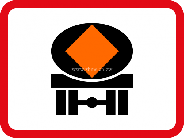 Applies to vehicles transporting dangerous substances road sign for sale Zimbabwe
