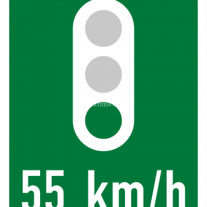Co-ordinated traffic signals at indicated speed informative road sign for sale Zimbabwe