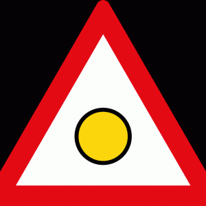 "Danger" flashing light road sign for sale Zimbabwe