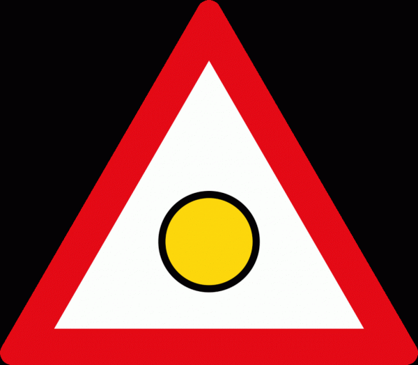 "Danger" flashing light road sign for sale Zimbabwe