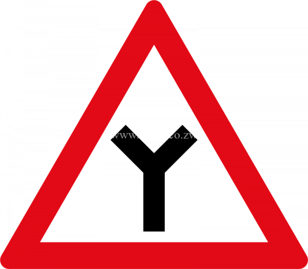 Fork ahead road sign for sale Zimbabwe