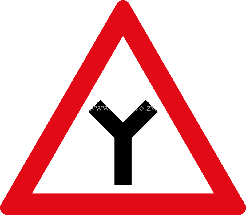 Fork ahead road sign for sale Zimbabwe
