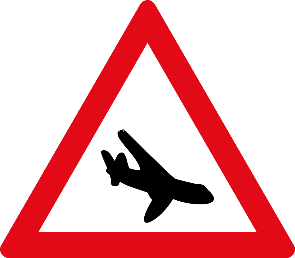 Low flying aircraft ahead road sign for sale Zimbabwe