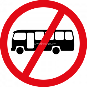 Midi-buses prohibited road sign for sale zIMBABWE