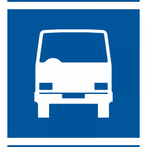 Mini-bus stop for authorised mini-buses with line number road sign for sale Zimbabwe