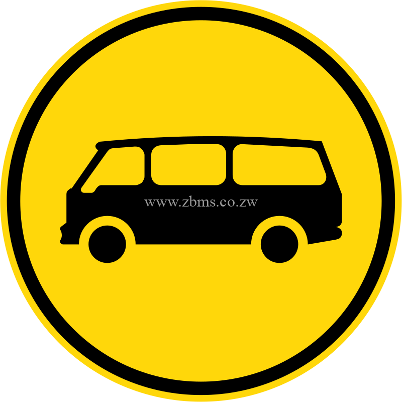 Mini-buses only temporary sign for sale in Zimbabwe