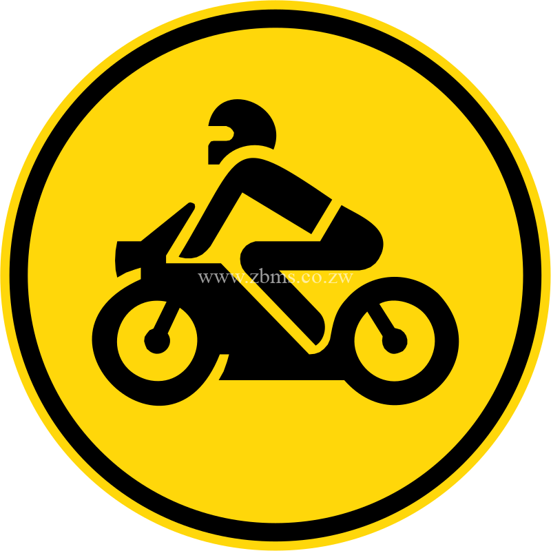Motorcycles only temporary sign for sale Zimbabwe