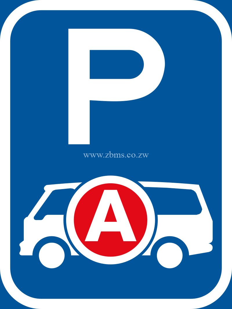 Ambulance parking road sign for sale Zimbabwe