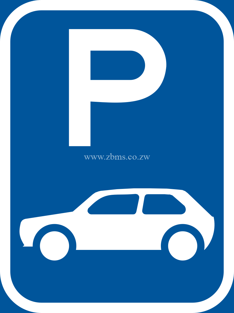 Parking for motorcars road sign for sale Zimbabwe