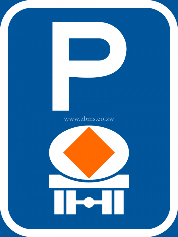 Parking for vehicles transporting dangerous substances ROAD SIGN FOR SALE ZIMBABWE