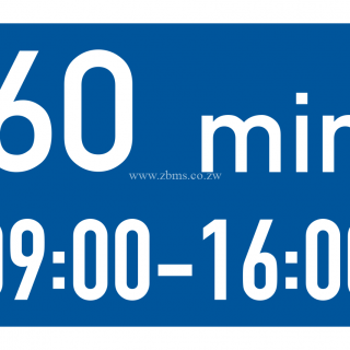 Parking is permitted within the hours specified, with a 60-minute limit