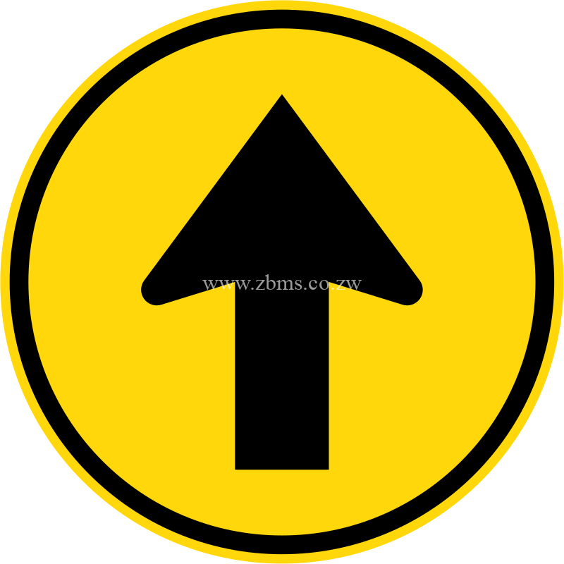 Proceed Straight temporary road sign for sale Zimbabwe
