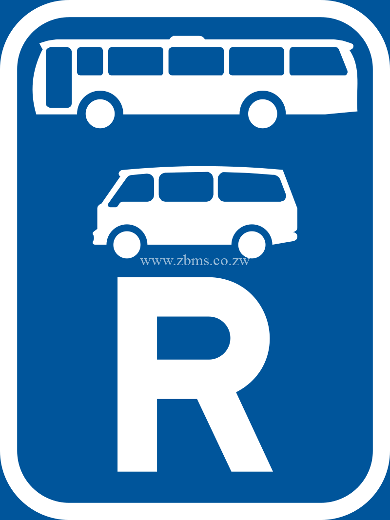 Reserved for buses and mini-buses road sign for sale Zimbabwe