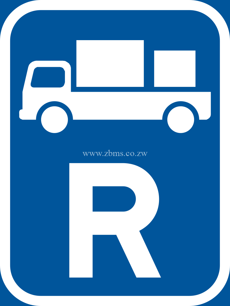 Reserved for delivery vehicles ROAD SIGN FOR SALE ZIMBABWE