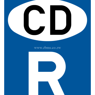 Reserved for diplomatic vehicles road sign for sale Zimbabwe