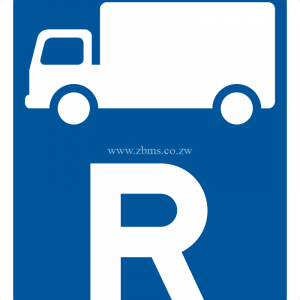 Reserved for goods vehicles road sign for sale Zimbabwe