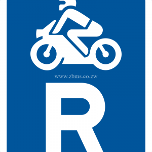 Reserved for motorcycles ROAD SIGN FOR SALE ZIMBABWE