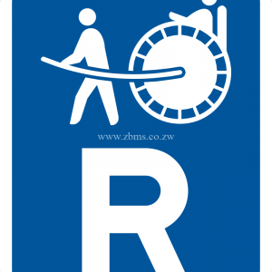 rickshaws reserved road sign