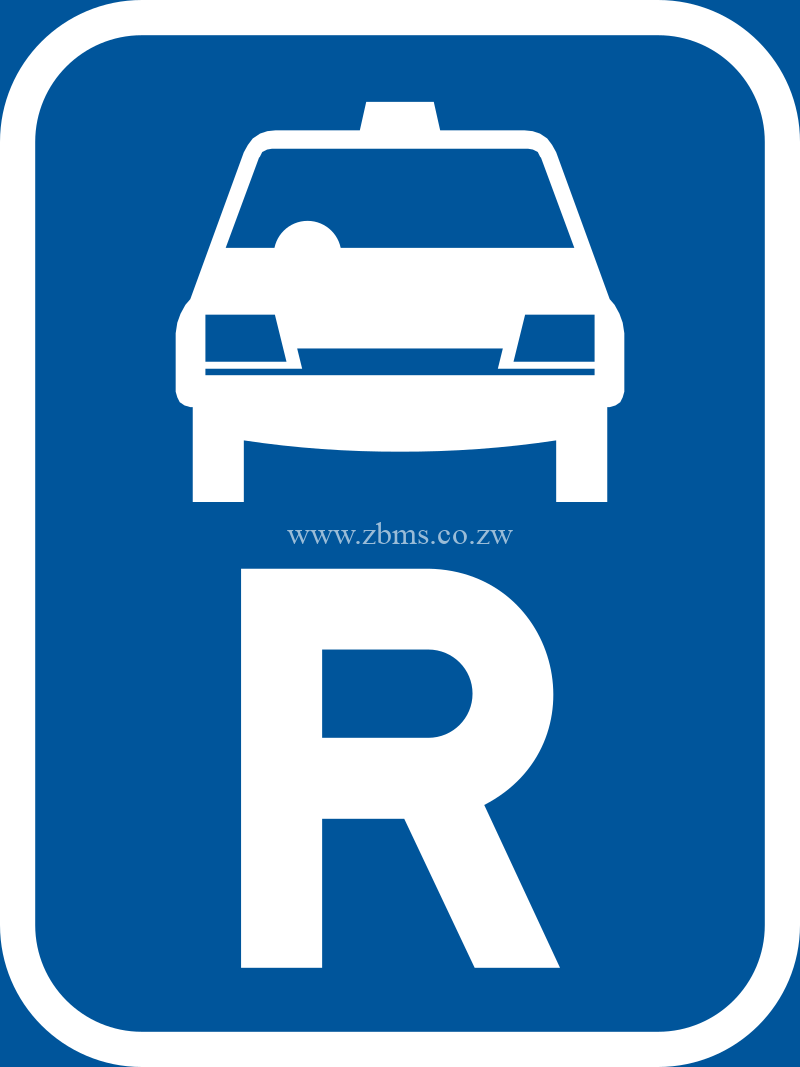Reserved for taxis road sign for sale Zimbabwe