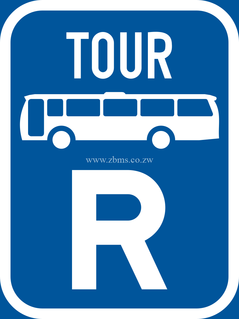 Reserved for tour buses road sign for sale Zimbabwe
